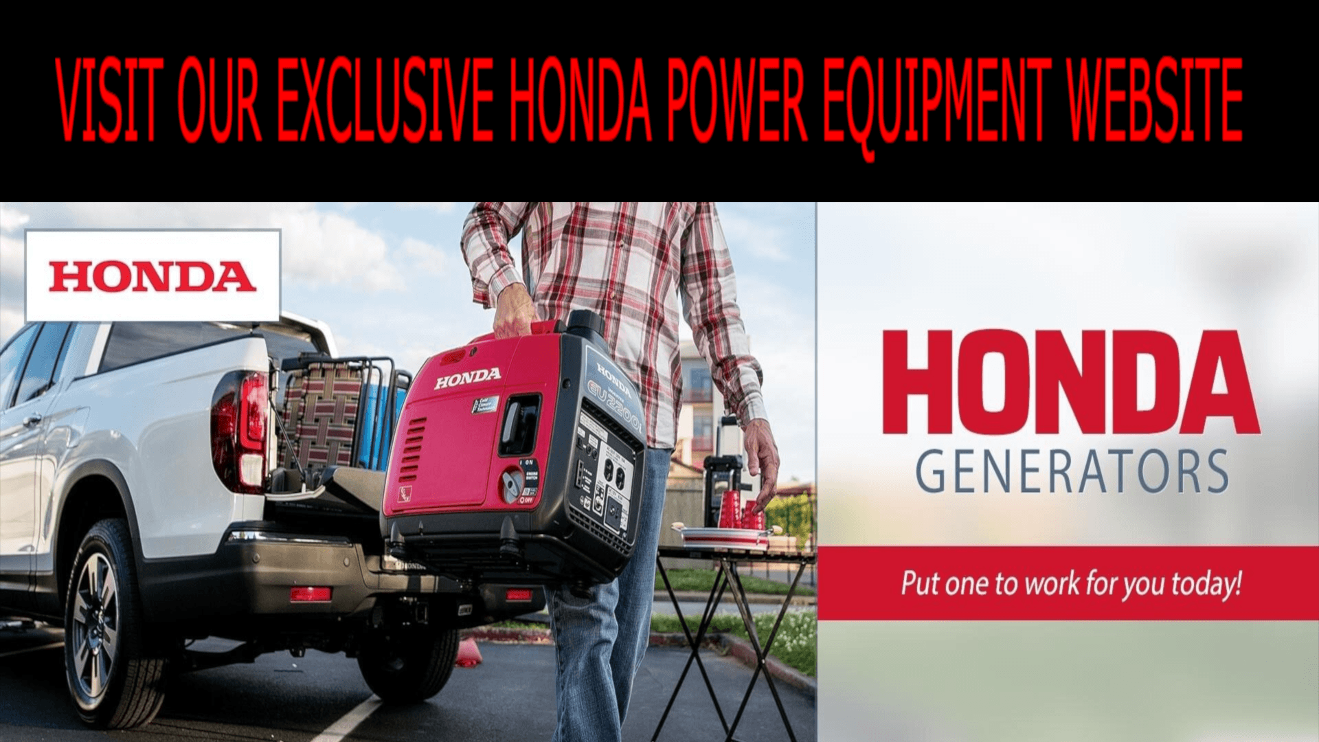 Visit Our Honda Power Equipment site